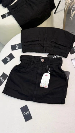 saia jeans preta basica na internet