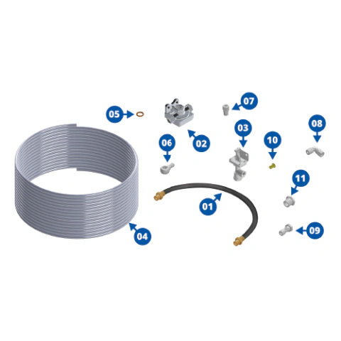 KIT ADAPTAÇÃO FREIO AR