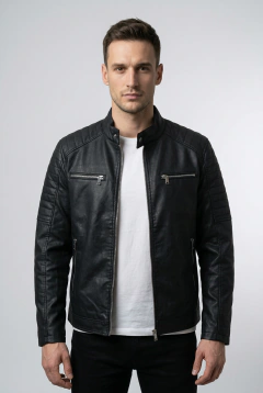 Campera simil cuero (6726)