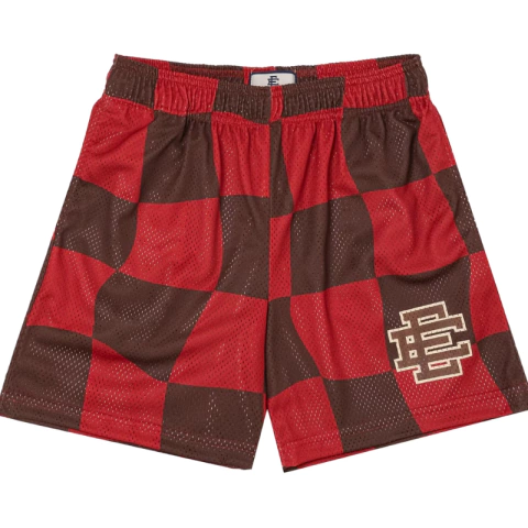 Short EE " Red Chocolate Wavy Flag " - comprar online