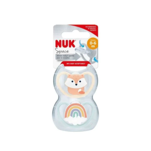 Nuk Chupete space 0-6 m x2 - comprar online