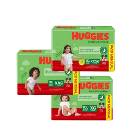 Huggies Flexi comfort XGx100/XXGx96/XXXGx92 - comprar online