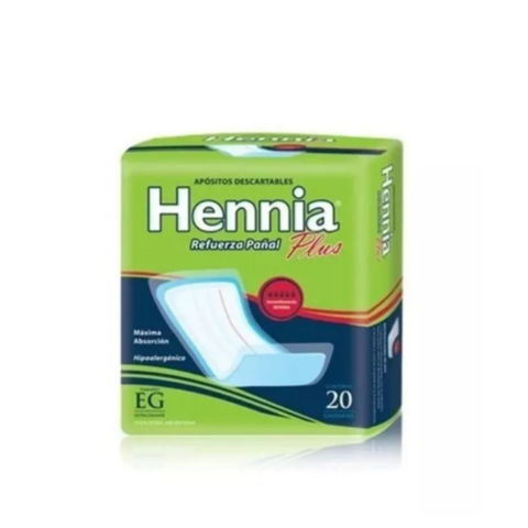 Hennia Refuerza pañal plus x20 - comprar online