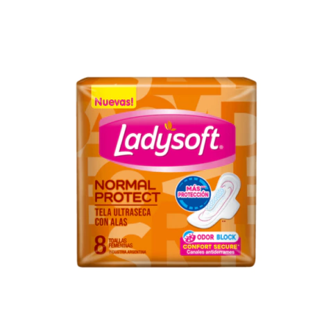 Lady soft Toalla normal protect x8 - comprar online