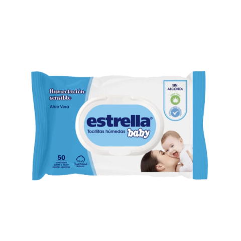 Estrella Toallitas humectación sensible x50 - comprar online