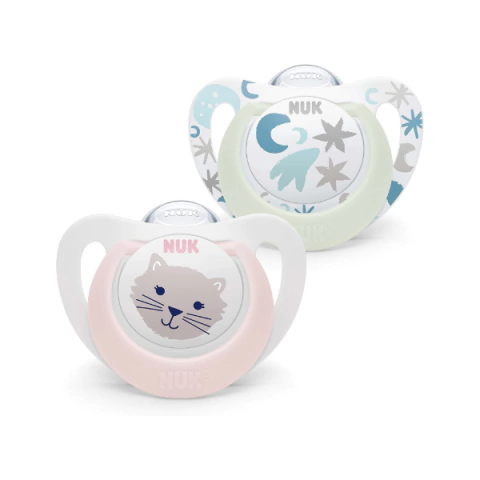 Nuk Chupetes Star 0-6 m x2 - comprar online