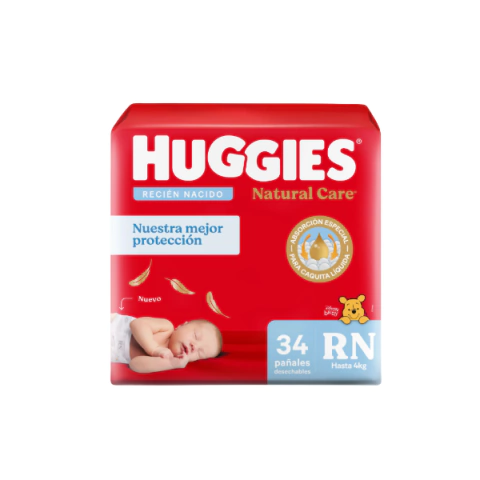 Huggies Natural care RN (x 34 unidades) - comprar online