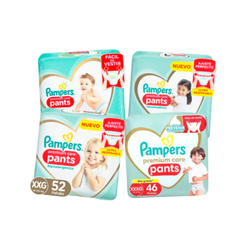 Pampers premium pants Gx64/XGx52/XXGx52/XXXGx46 - comprar online