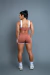 Short Cos Normal Friso Cocoa - Canela Carioca