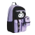 Mochila Mooving Kuromi Black Espalda