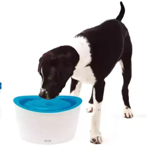 Fuente Bebedero Gatos Perros Automatico Agua Fresca Zeus 6 L Blanco Y Azul