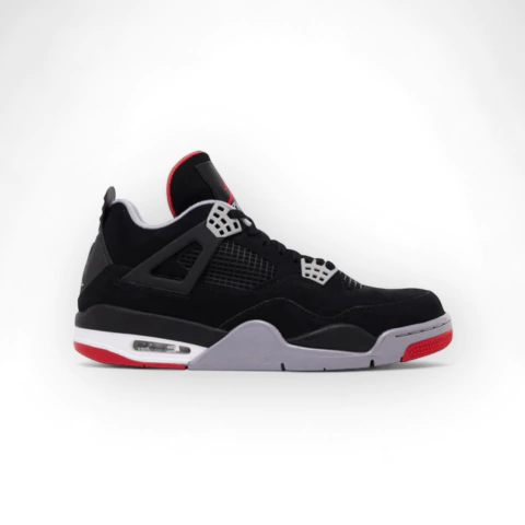 Jordan Retro 4 – Black / Fire Red / Cement Grey - comprar online