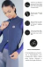 Colete Corta Vento Airflex Azul Feminino na internet