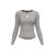 Segunda Pele Manga Longa SkinPro Cinza Feminino