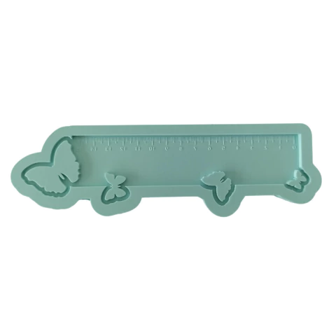 Molde De Silicone Para Resina Régua Borboleta 15cm - 1 Cavidade