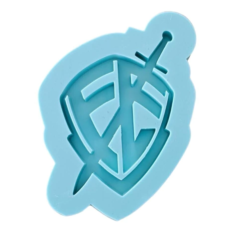 Molde De Silicone Para Resina Escudo da Fé - 1 Cavidade