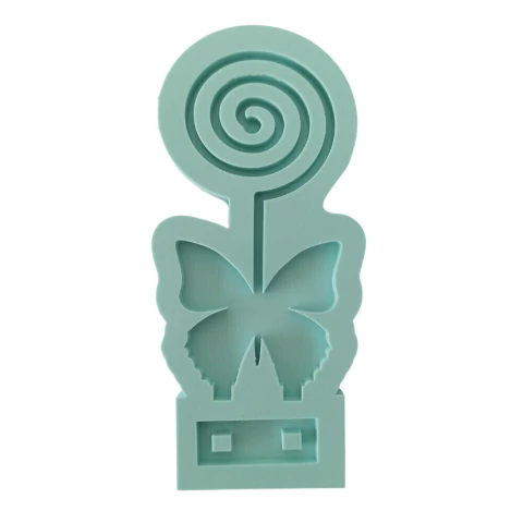 Molde De Silicone Para Resina Suporte Para Recado Borboleta - 2 Cavidades