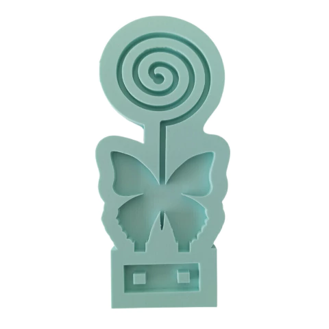 Molde De Silicone Para Resina Suporte Para Recado Borboleta - 2 Cavidades