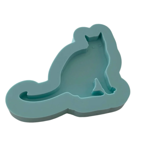 Molde De Silicone Para Resina Gato - 1 Cavidade