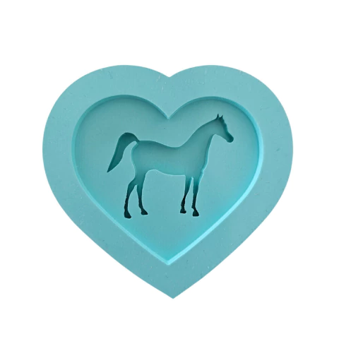 Molde De Silicone Para Resina Cavalo Love - 1 Cavidade