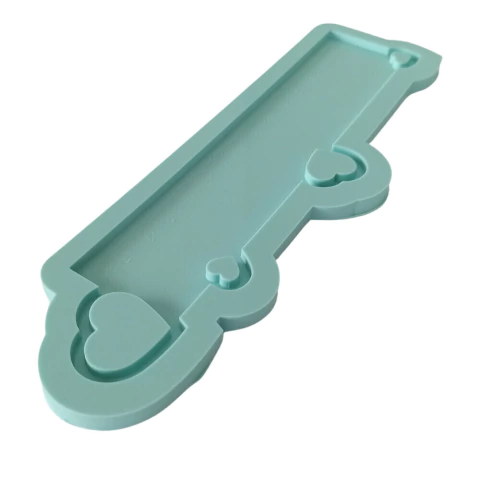 Molde De Silicone Para Resina Régua Coração 15cm - 1 Cavidade