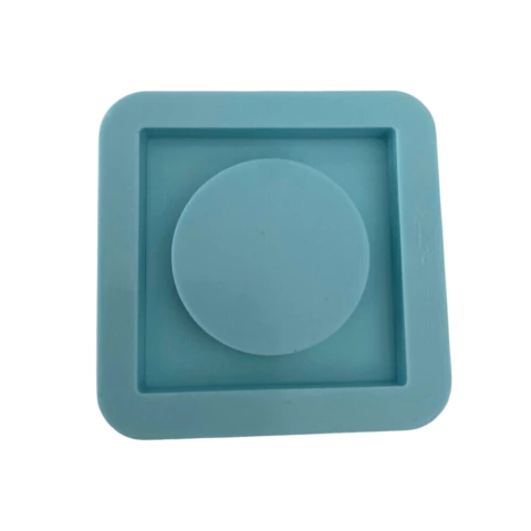 Molde De Silicone Para Resina Porta Guardanapo Anel Quadrado - 1 Cavidade