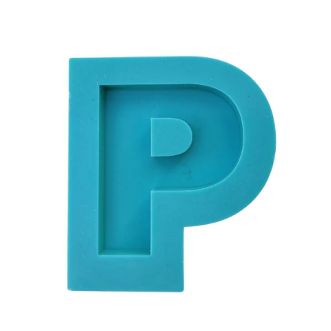 MOLDE PARA RESINA LETRA P - 5MM
