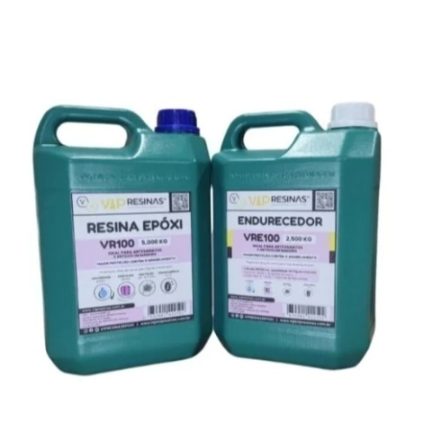 Resina Epóxi Com Proteção UV VR100 7,5KG – BAIXA ESPESSURA / BAIXA VISCOSIDADE