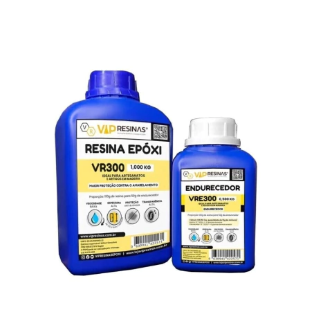 Resina Epóxi com Proteção UV VR300 1,5kg - Alta Espessura / Baixa viscosidade