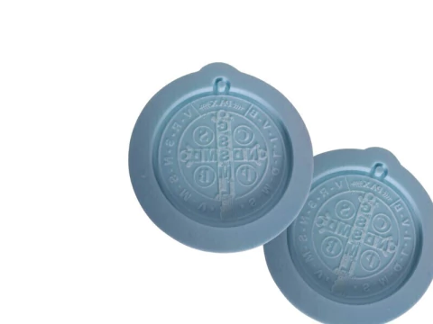 Molde para resina Medalha São Bento - 1 Cavidade
