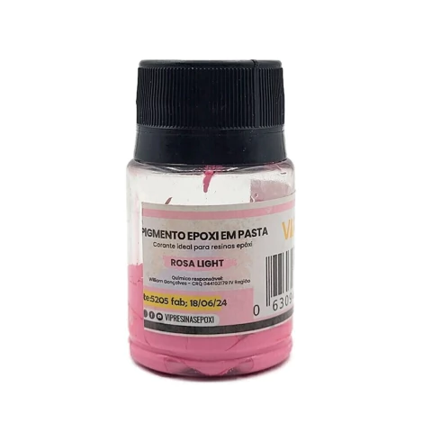Pigmento Epóxi em Pasta - Cores Ligth 25g Rosa Light
