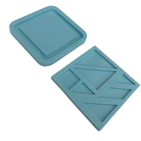 Molde De Silicone Para Resina Jogo Tetris Quadrado - 8 Cavidades