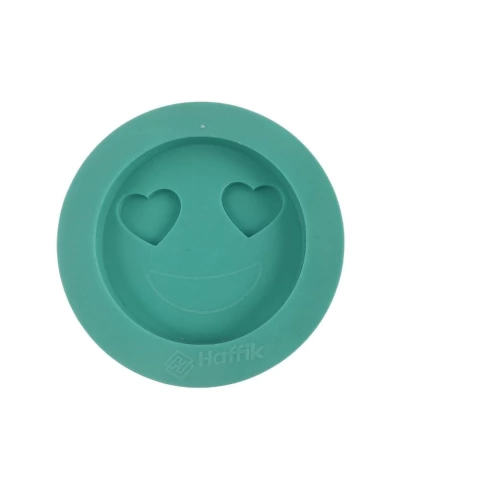 Molde Emoji 3D Apaixonado Feliz
