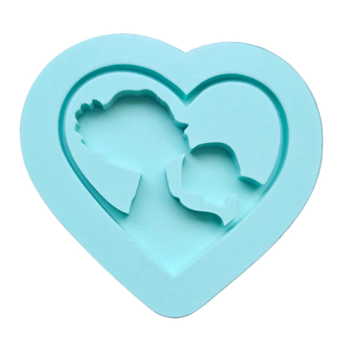 Molde de Silicone Para Resina Mãe de Menino - 1 Cavidade