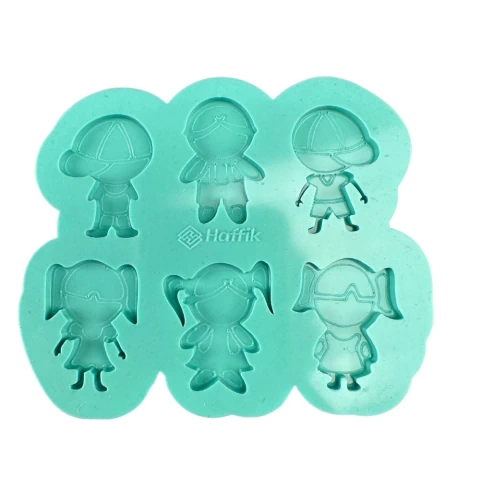 Molde Para Resina Kit Pingente Meninos/Meninas