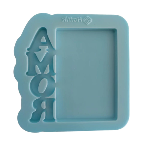 Molde De Silicone Para Resina Chaveiro Amor Afetivo - 1 Cavidade