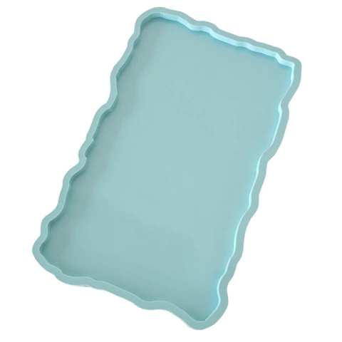 Molde De Silicone Para Resina Bandeja Irregular/Retangular - G