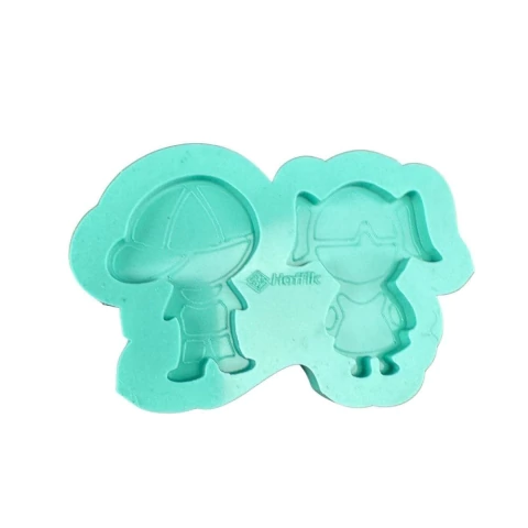 Molde Para Resina Menino/Menina 2