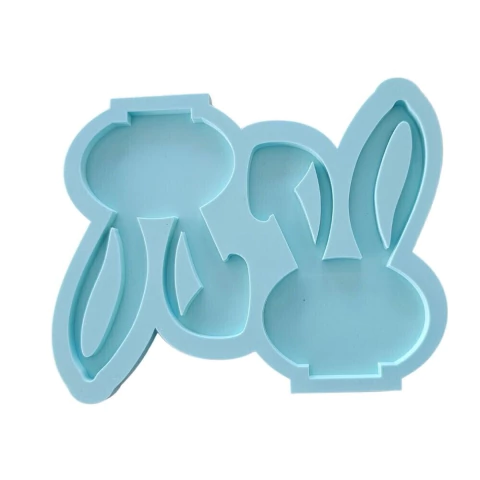 Molde De Silicone Para Resina Porta Guardanapo Coelho - 2 Cavidades