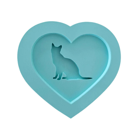 Molde De Silicone Para Resina Gato Love - 1 Cavidade