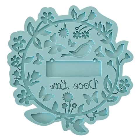 Molde De Silicone Para Resina Guirlanda Doce Lar - 11 Cavidades