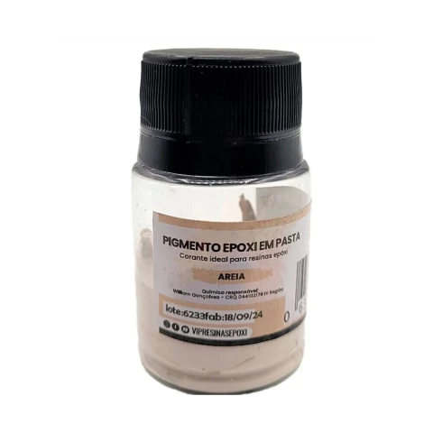 Pigmento Epóxi em Pasta - Cores Ligth 25g Areia