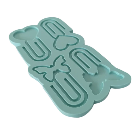 Molde De Silicone Para Resina Paleta Clips - 4 Cavidades