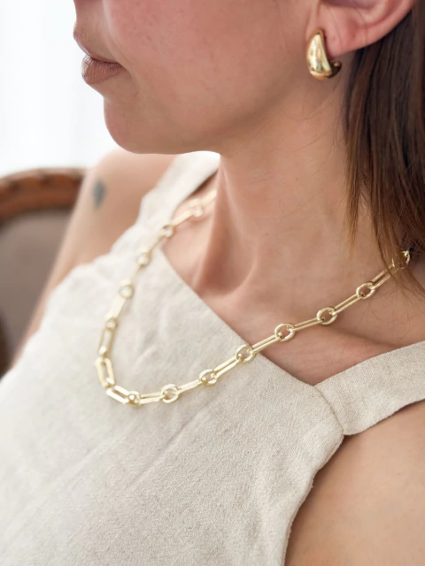 Cadena dorada - Baño en oro-Preventa - comprar online