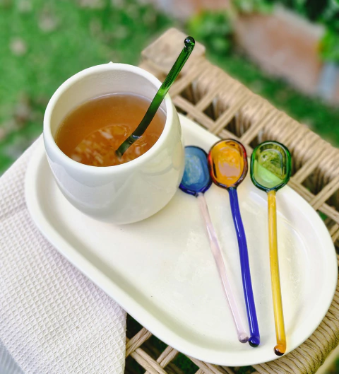 Cucharas de Vidrio Transparente · Set x3 - comprar online