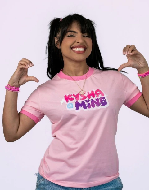 Camisa Melhores Amigas - Rosa - Kysha - comprar online