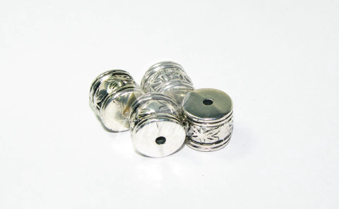 Entremeio ABS 12mm - Tambor - Níquel