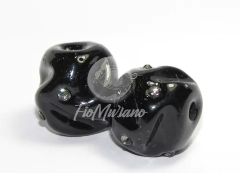 Carambola de Luxo GG - Preto Leitoso com Strass