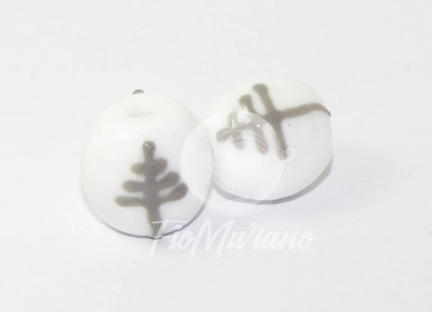 Bola G/ TAM ÚNICO - Branco com Pachoro Cinza