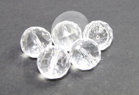 Cristal Facetado 16MM - Pacote c/ 5 Unidades